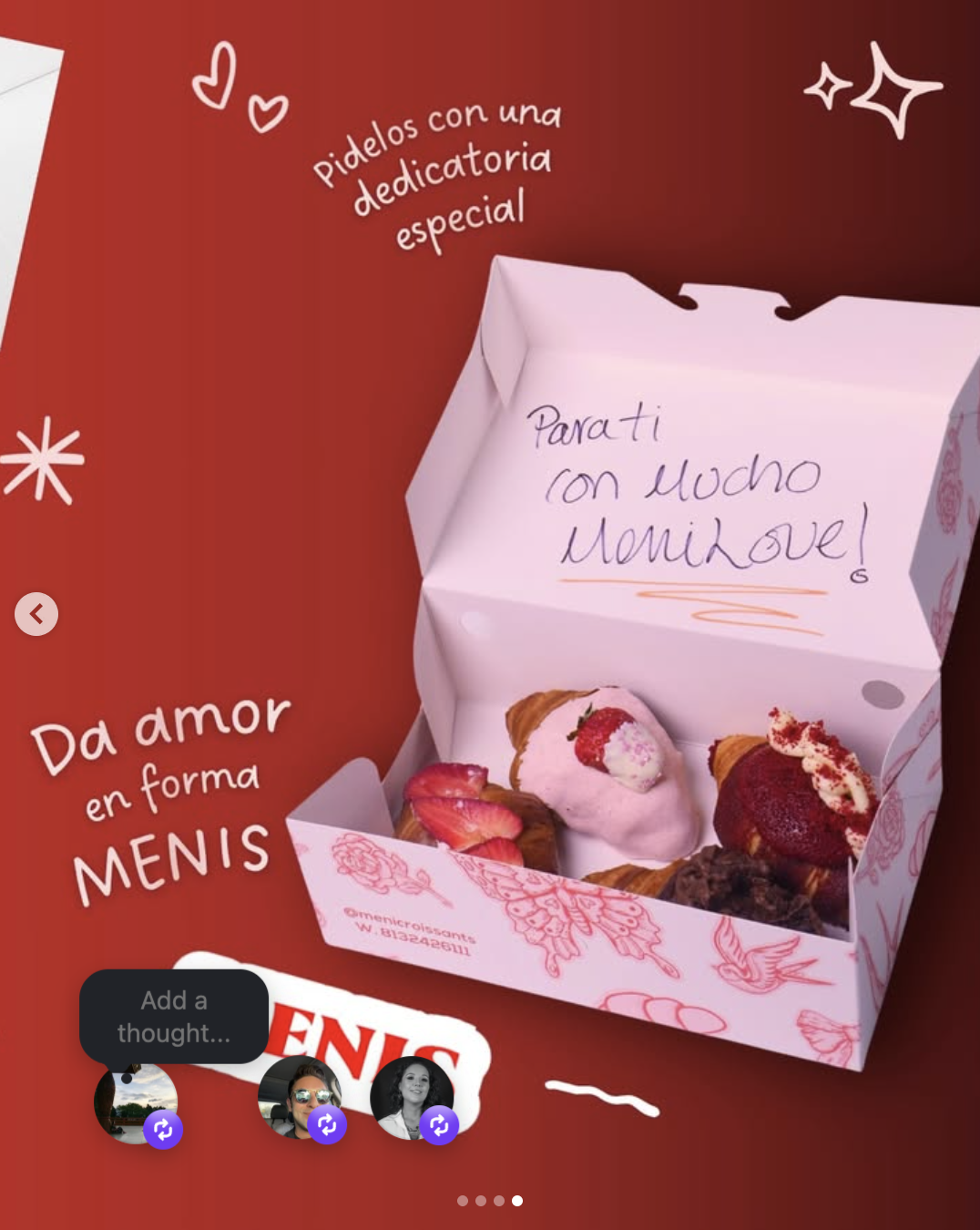 MENICAJA con dedicatoria